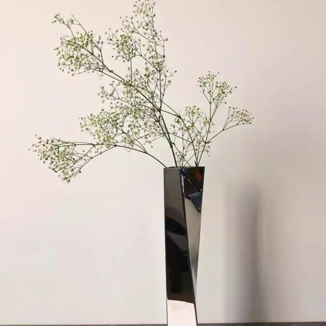 ™Arelon | אגרטל מתכת מינימליסטי – לסלון